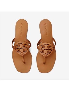 Tory Burch Miller Square Toe Veg Nappa Sandal